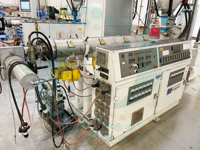 3" American Maple Pipe Line Extruder with Screen Changer